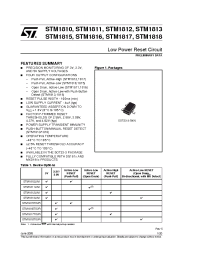 Datasheet STM1810RWX7F manufacturer STMicroelectronics