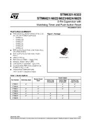 Datasheet STM6321MWY6F manufacturer STMicroelectronics