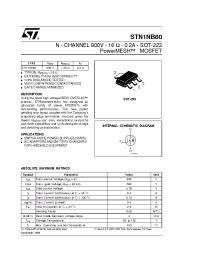 Datasheet STN1NB80 manufacturer STMicroelectronics