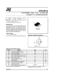 Datasheet STN1NF10 manufacturer STMicroelectronics