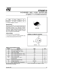 Datasheet STN2NF10 manufacturer STMicroelectronics