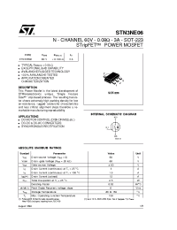 Datasheet STN3NE06 manufacturer STMicroelectronics