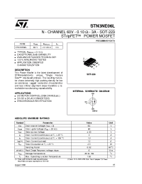 Datasheet STN3NE06L manufacturer STMicroelectronics