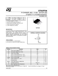 Datasheet STN3PF06 manufacturer STMicroelectronics