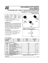 Datasheet STP150NF55 manufacturer STMicroelectronics