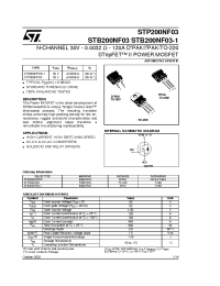 Datasheet STP200NF03 manufacturer STMicroelectronics