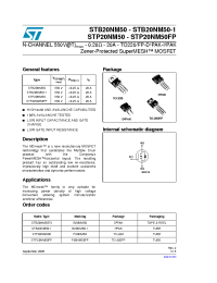 Datasheet STP20NM50 manufacturer STMicroelectronics