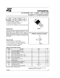 Datasheet STP22NF03L manufacturer STMicroelectronics