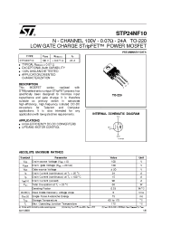 Datasheet STP24NF10 manufacturer STMicroelectronics