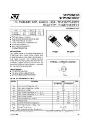 Datasheet STP30NE06 manufacturer STMicroelectronics