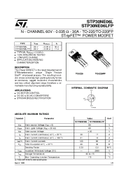 Datasheet STP30NE06L manufacturer STMicroelectronics