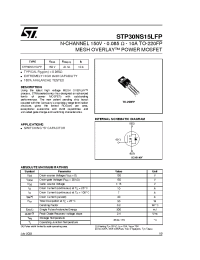 Datasheet STP30NS15LFP manufacturer STMicroelectronics