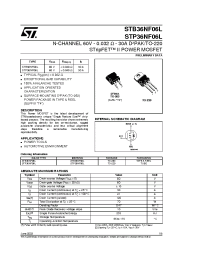 Datasheet STP36NF06L manufacturer STMicroelectronics