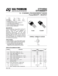 Datasheet STP3NB60FP manufacturer STMicroelectronics