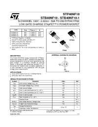 Datasheet STP40NF10 manufacturer STMicroelectronics