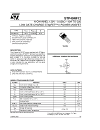 Datasheet STP40NF12 manufacturer STMicroelectronics