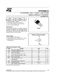 Datasheet STP40NS15 manufacturer STMicroelectronics