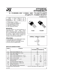 Datasheet STP45NE06LFP manufacturer STMicroelectronics