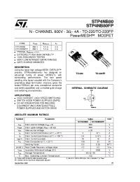 Datasheet STP4NB80 manufacturer STMicroelectronics