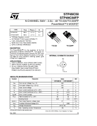 Datasheet STP4NC50 manufacturer STMicroelectronics