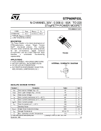 Datasheet STP60NF03L manufacturer STMicroelectronics