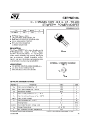 Datasheet STP7NE10L manufacturer STMicroelectronics