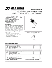 Datasheet STP80NE06-10 manufacturer STMicroelectronics