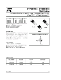 Datasheet STP80NF06 manufacturer STMicroelectronics