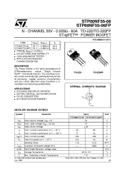 Datasheet STP80NF55-06 manufacturer STMicroelectronics