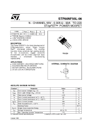 Datasheet STP80NF55L-06 manufacturer STMicroelectronics