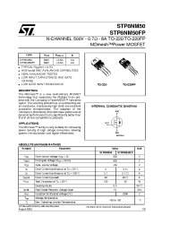 Datasheet STP8NM50 manufacturer STMicroelectronics