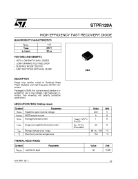 Datasheet STPR120A manufacturer STMicroelectronics
