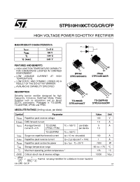 Datasheet STPS10H100CFP manufacturer STMicroelectronics