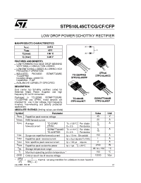 Datasheet STPS10L45CF manufacturer STMicroelectronics