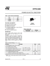 Datasheet STPS120M manufacturer STMicroelectronics