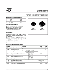 Datasheet STPS140 manufacturer STMicroelectronics