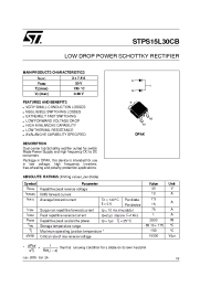Datasheet STPS15L30CB manufacturer STMicroelectronics