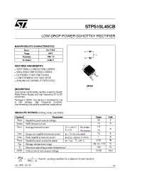 Datasheet STPS15L45CB-TR manufacturer STMicroelectronics