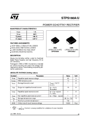 Datasheet STPS160 manufacturer STMicroelectronics