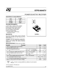 Datasheet STPS16045TV manufacturer STMicroelectronics