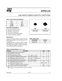 Datasheet STPS1L40 manufacturer STMicroelectronics