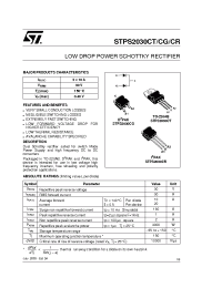 Datasheet STPS2030CR manufacturer STMicroelectronics