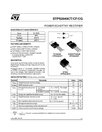Datasheet STPS2045CF manufacturer STMicroelectronics