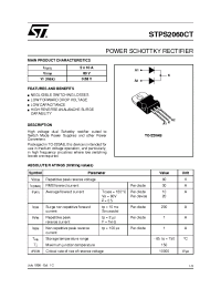 Datasheet STPS2060 manufacturer STMicroelectronics