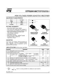 Datasheet STPS20H100CF manufacturer STMicroelectronics