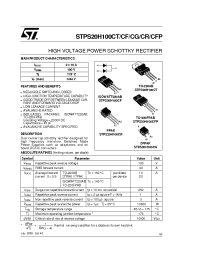 Datasheet STPS20H100CFP manufacturer STMicroelectronics