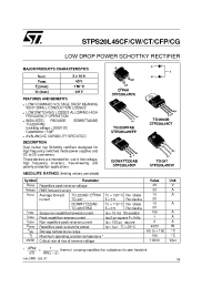 Datasheet STPS20L45CF manufacturer STMicroelectronics