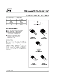 Datasheet STPS3045 manufacturer STMicroelectronics