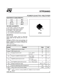 Datasheet STPS3045G-TR manufacturer STMicroelectronics