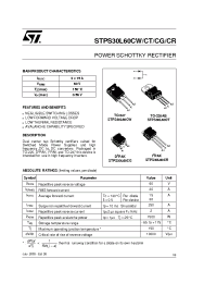 Datasheet STPS30L60CR manufacturer STMicroelectronics